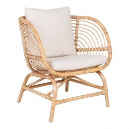 Ratanová židle s područkami SAGO, House Nordic, přírodní