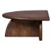 Odkládací stolek NALIN  WOOOD 50x50 cm, mangové dřevo, ořech