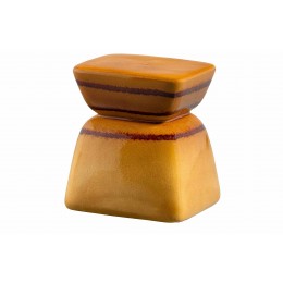 Odkládací stolek TERRA BePureHome 33x33 cm, keramika, curry