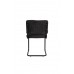 Jídelní židle RIDGE SOFT Zuiver černá, černý rám
