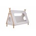 Dětská postel TIPI 90 x 200 cm s roštem,bílá