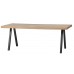 Jídelní stůl TABLO WOOOD, 180x90 cm, mangové dřevo a černý kov