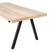 Jídelní stůl TABLO WOOOD, 180x90 cm, mangové dřevo a černý kov