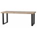 Jídelní stůl TABLO WOOOD, 200x90 cm, mangové dřevo a černý kov, nohy U, RK