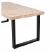 Jídelní stůl TABLO WOOOD, 200x90 cm, mangové dřevo a černý kov, nohy U, RK