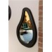 Zrcadlo závěsné AREN L Dutchbone, mangové dřevo černé/sklo