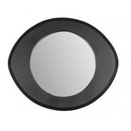 Zrcadlo závěsné AREN S Dutchbone, mangové dřevo černé/sklo