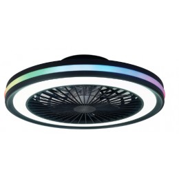 Stropní svítidlo GAMER LED Mantra s ventilátorem, skryté lopatky, bílá/RGB