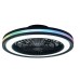 Stropní svítidlo GAMER LED Mantra s ventilátorem, skryté lopatky, černá/RGB