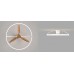 Stropní svítidlo NEPAL LED Mantra s ventilátorem, bílé/buk