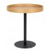 Odkládací stolek YURI S WLL, Ø45 cm, světle hnědý