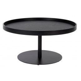 Odkládací stolek YURI L WLL, Ø70 cm, černý