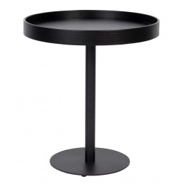 Odkládací stolek YURI S WLL, Ø45 cm, černý