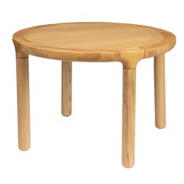 Konferenční stolek kulatý STORM Ø60 cm, jasanové dřevo přírodní