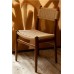 Jídelní židle CECILE Dutchbone béžová, hnědý dřevěný rám