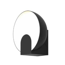 Nástěnné svítidlo Óculo Mantra, LED, výška 21 cm, černá barva