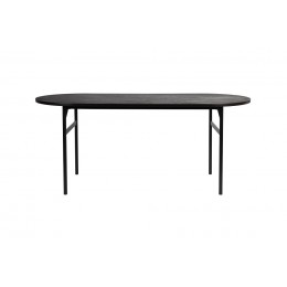 Jídelní stůl oválný MARCIO WLL, 180 cm, černý