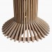 Jídelní stůl kulatý EIFFEL RAW, Ø120 cm, přírodní teakové dřevo