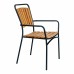 Zahradní židle CLEVELAND House Nordic s područkami, teak dřevo a kov