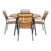 Zahradní židle CLEVELAND House Nordic s područkami, teak dřevo a kov