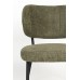 Jídelní židle SANNE WLL, čalouněná, kovová, zelenošedá