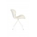 Jídelní židle OMG SOFT, Zuiver, polyester, bílá
