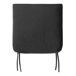 Podsedák PORTLAND k zahradní židli PORTLAND 38x46 cm, uvazovací, černý