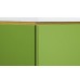 Komoda SKANDICA JORGEN 74x107 cm, zelená, 4 zásuvky, dřevěné nohy