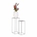 Set květinových stolků BEJA House Nordic, 2 ks, výška 50 a 60 cm, kov šedý
