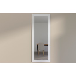 Zrcadlo DANCAN MIRAGE, 160x60 cm, bílé, vysoký lesk