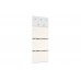 Věšák nástěnný DANCAN EVELINE, 151x60 cm, stříbrné háčky, bílý