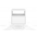 Noční stolek DANCAN MIRKA, výška 47 cm, bílý