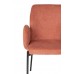 Jídelní židle TJARDA WLL, čalouněná, kovová, cihlová