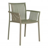 Zahradní židle TULSA House Nordic s područkami, polypropylen zelený