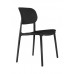 Jídelní židle CHEER Leitmotiv, výška 82 cm, plast černý