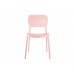 Jídelní židle CHEER Leitmotiv, výška 82 cm, plast světle růžový