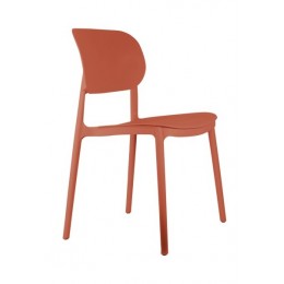 Jídelní židle CHEER Leitmotiv, výška 82 cm, plast okrový