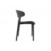 Jídelní židle FAIN Leitmotiv, výška 75 cm, plast černý