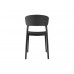 Jídelní židle FAIN Leitmotiv, výška 75 cm, plast černý