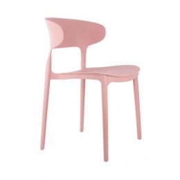 Jídelní židle FAIN Leitmotiv, výška 75 cm, plast růžový