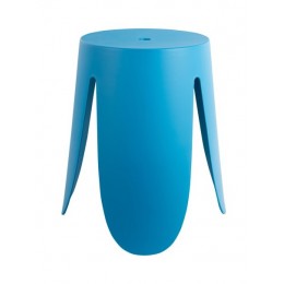 Odkládací stolek RAVISH Leitmotiv, Ø43 cm, polypropylen modrý