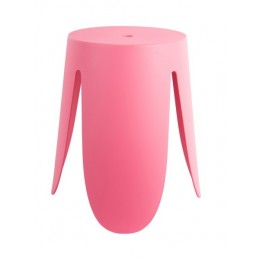 Odkládací stolek RAVISH Leitmotiv, Ø43 cm, polypropylen růžový