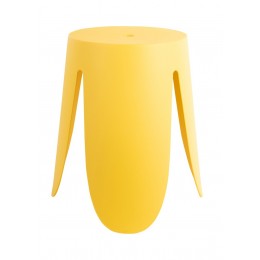 Odkládací stolek RAVISH Leitmotiv, Ø43 cm, polypropylen žlutý