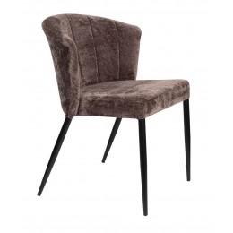 Jídelní židle GEORGIA Dutchbone, čalouněná, kovová, fialová