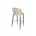 Barová židle GEORGIA Dutchbone, 101 cm, čalouněná, kovová, béžová
