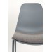 Jídelní židle JEFFREY WLL, polypropylen a kov, šedá