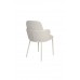 Jídelní židle JERRICO WLL, čalouněná, kovová, světle béžová