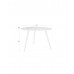 Jídelní stůl WEBSTER WLL 111x108 cm, teak, černá