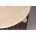 Odkládací nebo noční stolek MARLOW Dutchbone Ø45 cm, mangové dřevo, ořechově hnědý