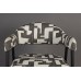 Jídelní židle MIYO Dutchbone, kov a polyester, černobílá